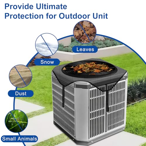 Botyboty 36'' x 36'' Outdoor AC Unit Cover Mesh Protector Breathable, Weatherproof HVAC Condenser Shield