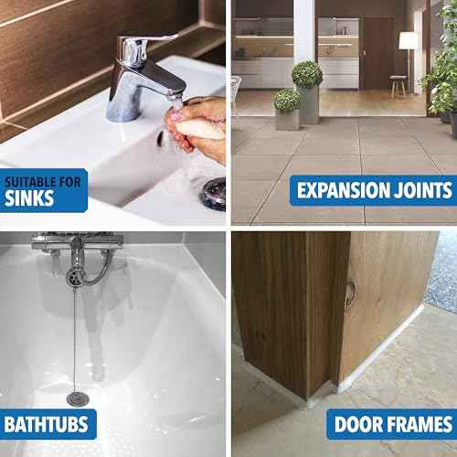 Silicone Caulking Tool Set ? 5-in-1 Sealant Finishing Tool Kit | Caulk Remover, Grout Scraper & Applicator for Bathroom, Kitchen, Window, Sink, Tile & Joint | Professional Silicone Tools