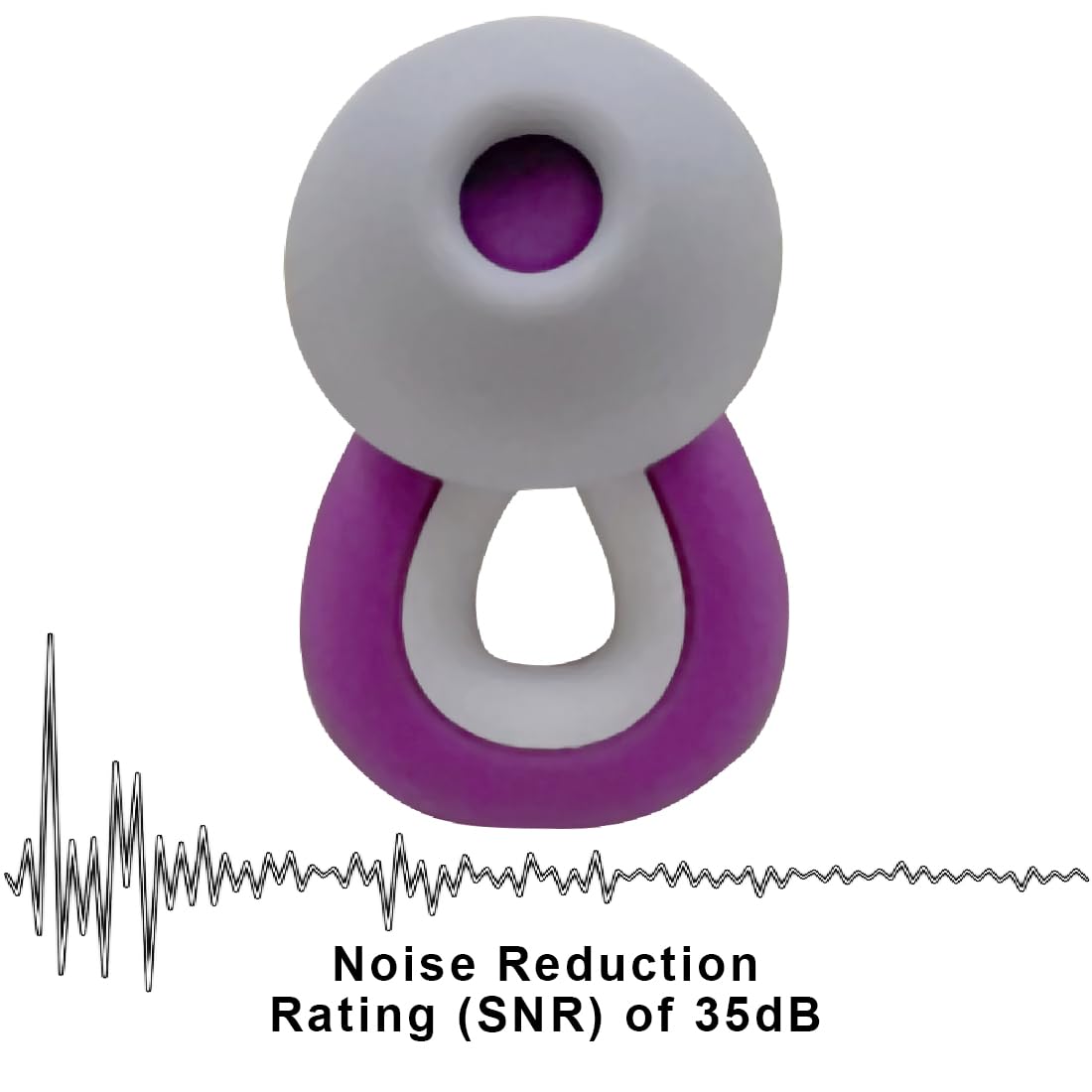 Ear Plugs for Sleeping, 1 Pair Ear Plugs for Sleeping Noise Cancelling Concert EarPlugs Silicone Noise Reduction Earplugs for Swimming, Working, Concert & 35dB