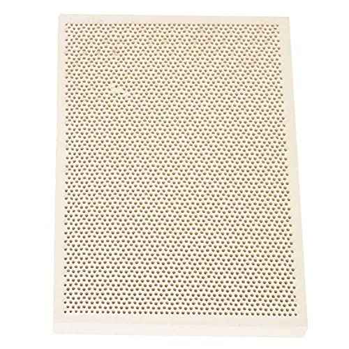 HEITIGN Ceramic Soldering Board, 18x11x2cm, Honeycomb Pattern, Jewelry Heating, Paint Printing Drying Tool Plate