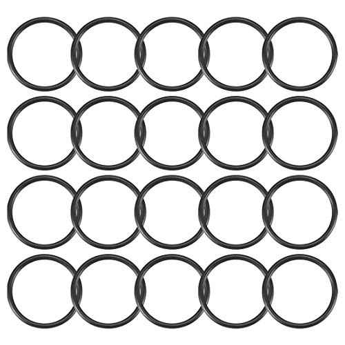 uxcell Nitrile Rubber O-Rings 30mm OD 25mm ID 2.5mm Width, Metric Sealing Gasket, Pack of 20