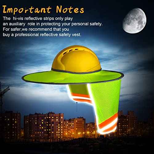 Hard Hat Sun Shade Shield Hardhat Visor - Mesh Neck Shade Full Brim Hard Hats Accessories Neck Protection
