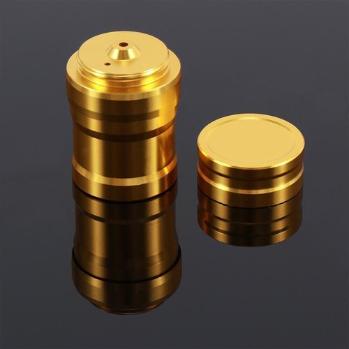 Gold Portable Metal Mini Alcohol Lamp, 10ml Liquid Lighter Stoves Tools, Mini Ignition Tool for Travel Camping Hiking