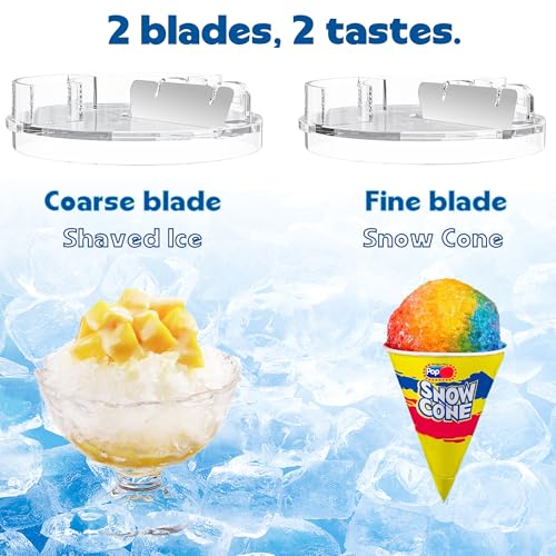 Snow White KitchenAid Shaved Ice Attachment with 8 Molds – Stainless Steel Blade