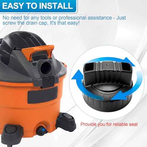47922 Vac Drain Cap Compatible with Ridgid Shop Vacuum Cleaner, 1.97'' ID Wet/Dry Vacuum Replacement Drain Cap£¨2pack£©