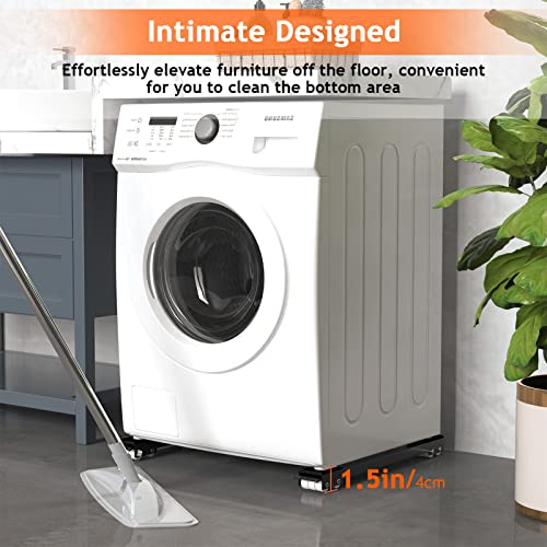 Ronlap Furniture Washing Machine Dolly Extendable Appliance Rollers,