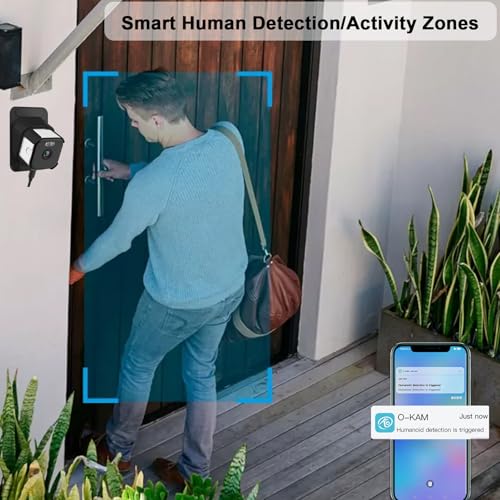 2K Window Cameras for Home Security, 2.4GHz & 5GHz WiFi Baby/Pet Camera with Phone APP, BlackLight Color Night Vision Indoor/ Outdoor View Camera with AI Motion Detectio, 2-Way Audio, Window Mount