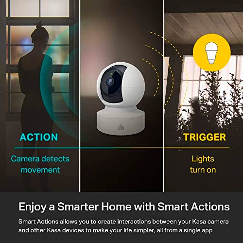 Tapo Kasa 1080p Indoor Pan/Tilt Security Camera - White, Baby & Pet Monitor EC70