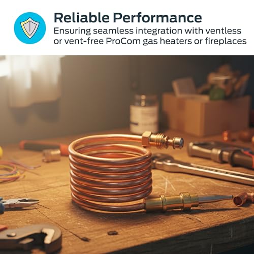 Eastman 39-Inch Thermocouple for ProCom Gas Heaters/Fireplaces, Stainless Steel 60044
