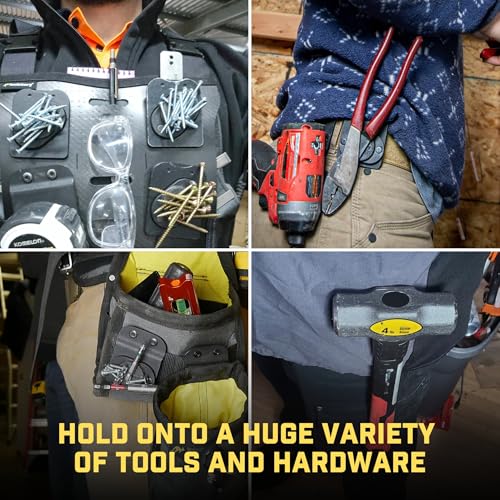 MagMaster Magnetic Tool Holder - Clip-On Heavy Duty Belt & Tool Bag Accessory - USA Made