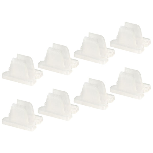 MECCANIXITY LED Neon Mounting Clips Holder Mounting Bracket Support Fixing Clamps Fit 6mm Silicone LED Neon Strip Lighting, Pack of 50