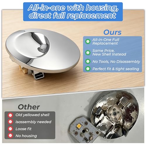 LIYUKUANG WR55X11132/WR55X25754 LED Light Assembly for GE Refrigerators 2-Pack