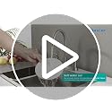 Nickel 2-Handle Kitchen Faucet with Sprayer, 4 Hole, Brushed Finish