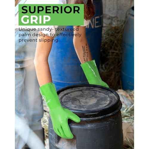 HANDLANDY Chemical Gloves, Heavy Duty Cleaning Gloves