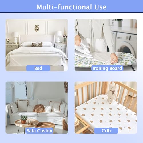 SheeChung Ironing Board Cover Clips, Set of 4, White Universal