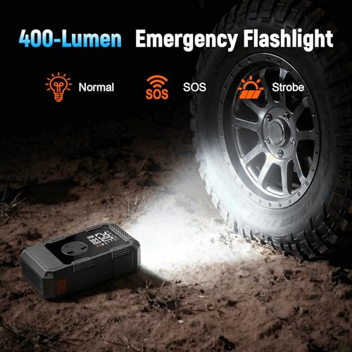 Portable Car Jump Starter with Air Compressor 4000A 150PSI Battery Pack