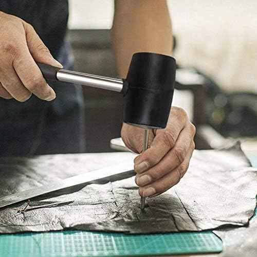 Rubber Mallet 300g Stainless Steel Tube Rubber Handle DIY Hand Tools