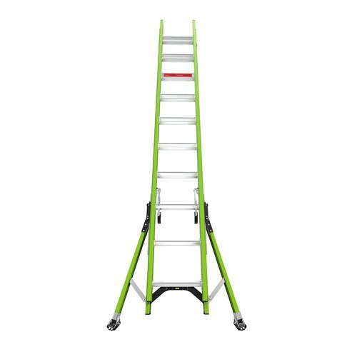 Little Giant Ladder Systems, SumoStance, 20', Extension Ladder, Fiberglass, Type 1A, 300 lbs rated (18820)