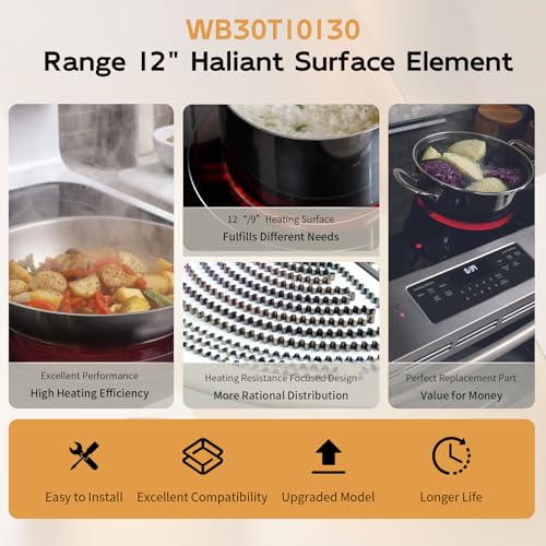 WB30T10130 12" Dual Haliant Surface Element for GE Electric Stove - OEM Home