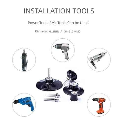 2Pack 3 Inch Sanding Discs Holder Quick Change Disc Adapter with 1/4" Shank Compatible with Roloc 3" Sanding Disc Die Grinder Drill Driver, Roll Lock Disc Pad for Polishing Sanding Surface Preparation