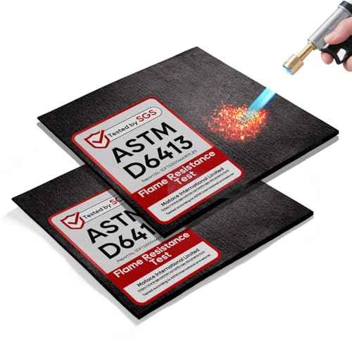 TOPDC 2 Pack Welding Blanket 12x12 Inch, High Temp Resistant Carbon Felt Pad, 5mm Thick Heat Shield Fabric Withstands 2200¢µ, UL94&MSDS Certified, Flexible&Cuttable for Welding Soldering Grill Firepit