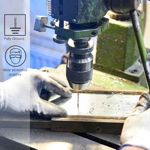 12pcs 1/8" Cobalt Drill Bits, M35 Jobber Drill Bits Set for Metal, Stainless Steel, Cast Iron, Wood, Plastic, Fully Ground from Pro Edge Technology