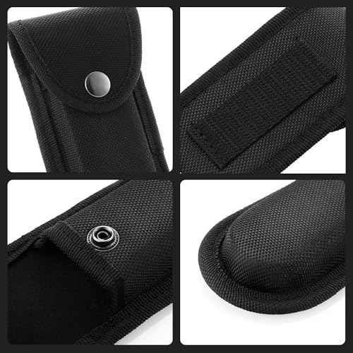 2 Packs Nylon Pocket Knife Sheath, 4'' Multitool Pouch, Folding Knife Belt Sheath with Snap Closure and Vertical Carry Belt Loop, Multitool Case for Outdoor or Daily Use, Medium Size