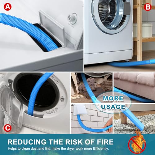 Sealegend 35Feet Dryer Vent Cleaning Kit with 58-Pieces – Deep Clean Lint, Vacuum Attachment & More