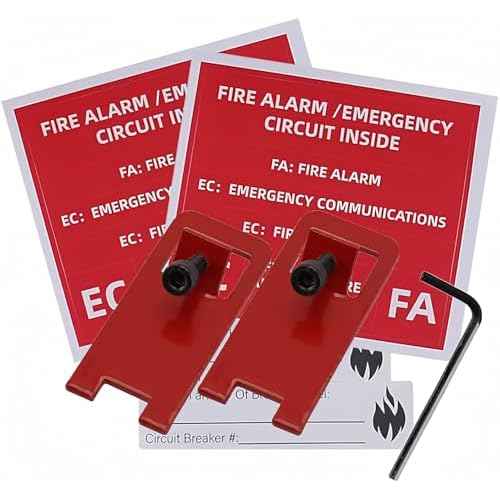 2 sets ELOCK-FA Fire Alarm Lock, E-Series Fire Lockout Kit, Red1