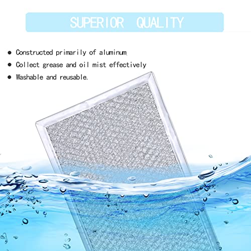 Whirlpool 2-Pack Grease Filter WMH31017HZ/AS/HS/32519HZ Replacement - 13 x 6 in, Bubosper