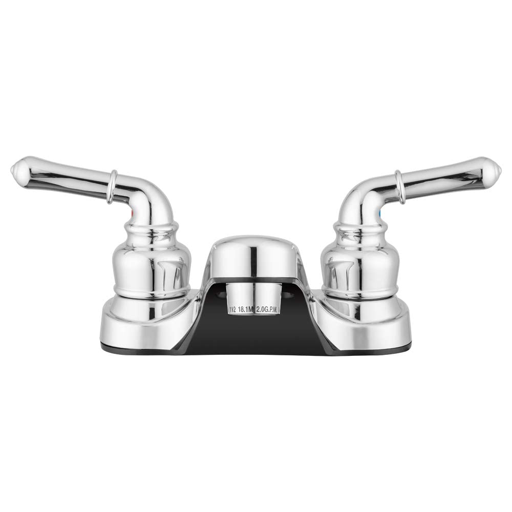 Pacific Bay Lynden Bathroom Sink Faucet - Metallic Plating Over Lightweight ABS Plastic (Chrome)