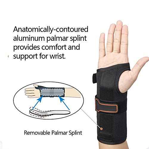 Wrist Brace Carpal Tunnel Relief, Wrist Splint Night Support, Wrist Support for Arthritis, Tendonitis, Right Hand, Medium
