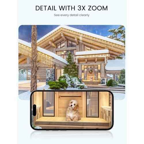 2K WiFi Light Bulb Security Camera, 2.4G & 5G WiFi,Motion Tracking, Two-Way Talk, Color Night Vision, Motion Detection, 355¡Æ Bulb Cameras (Black-2Pack)