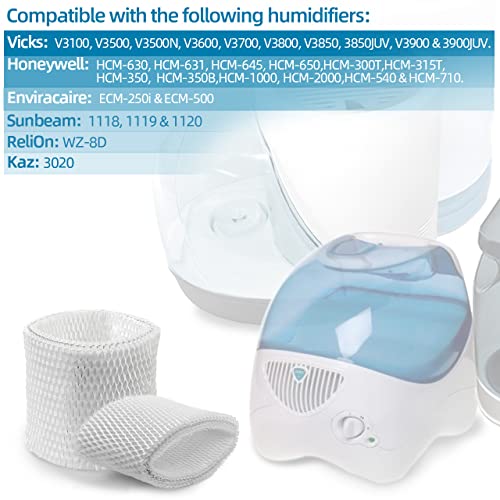 Alocs WF2 Humidifier Filter for Vicks Kaz 3020 3100 3500 3700 3800 3900 Pack of 4
