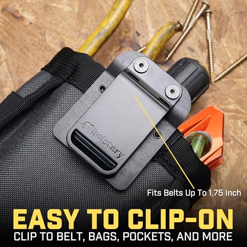 Joey Pouch | Clip-On Tool Belt Bag for Tools, Screws, and Nails - Great for an Electrician, HVAC Tech, Plumber, Carpenter, Contractor, Handy Man, and Any Tradesperson Who Wears a Small Utility Pouch