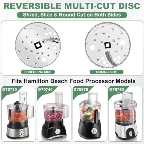 Food Processor Slicing & Shredding Disc Replacement for Hamilton Beach 70730
