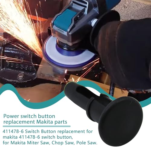 Switch Button 411478-6 Fits for MAKITA Mitre Saw LS1214 LS1013 LS1040 LS1212 2414B BLS712 BLS820 (2 Pcs)