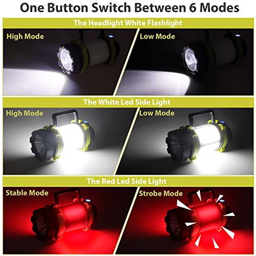 BOBKID 2-Pack Rechargeable LED Camping Lanterns - Green, High Lumens, Waterproof & Multi-Mode