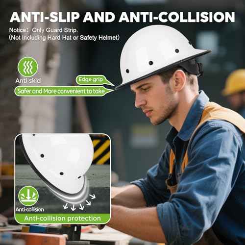 GREEN DEVIL Full Brim Guard, Hard Hat Guard Strip,Hard Hat Accessories for Strengthen Helmet Protection,1PCS Length 36.6in£¬Not Including Hardhat