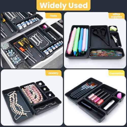 Tool Chest Organizer Set - 69Pc Tool Box Tray Divider for Drawer Organization, Workbench and Storage