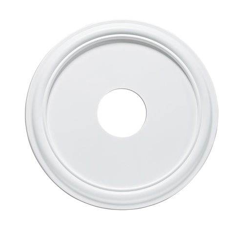 EIFHYT Molded Nylon Ceiling Medallion for Light Fixtures and Ceiling Fans, 16"OD x 4"ID x 3/4"P (Fits Canopies up to 12-3/8") White