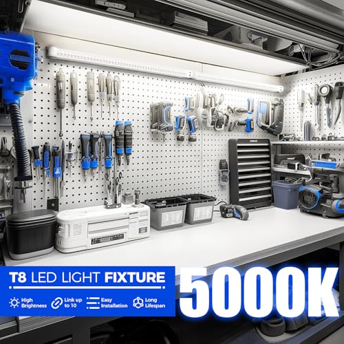 Barrina 2FT LED Shop Lights 20W 3000LM 5000K Daylight White, 2 Pack