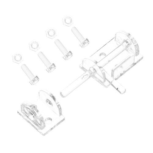 KALLORY Transparent Door Bolt Lock Latch Acrylic Security Device with Easy Installation for Home Doors and Windows Versatile Use Aesthetic Design and Enhanced Safety