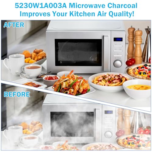 5230W1A003A Microwave Charcoal Filter Replacement for LG/Kenmore (Black, 1pc)