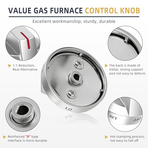 AMI Parts DG94-03500A/Z Gas Stove Knob Replacement for Samsung (AA-1PACK, Silver)