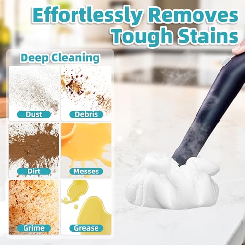 LOVECO Microfiber Bonnet 10 Pack + 1 Pack for Dupray McCulloch Awasky Steam Cleaners