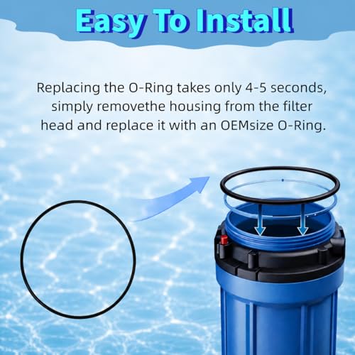 8 Pack 151122 O-Ring Replacement for Pentair Big Blue Housings #10 & #20