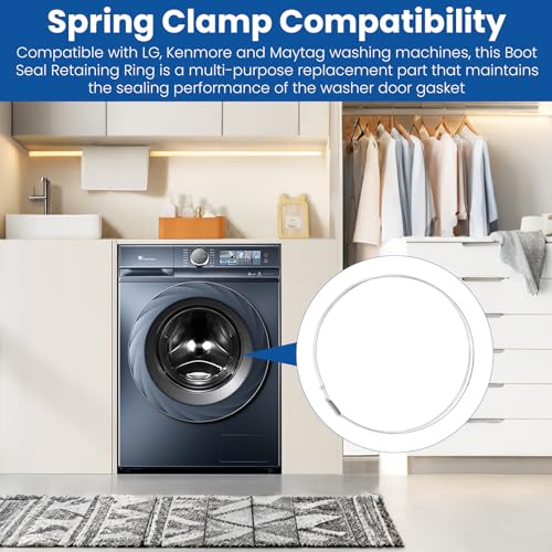 Washer Door Gasket Retaining Ring Clamp — Outer Boot Seal for LG/Kenmore