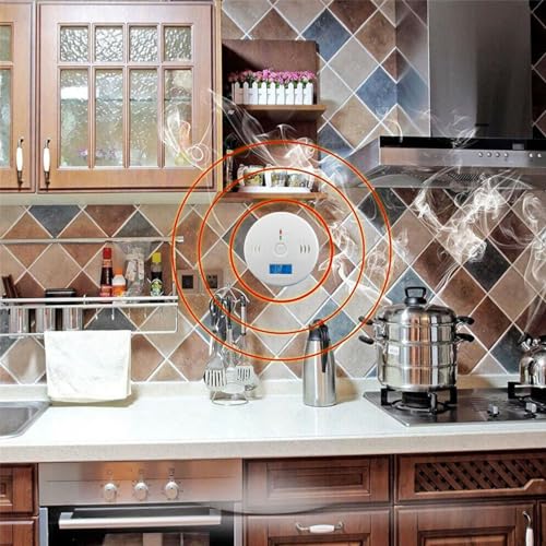 Carbon Monoxide Detector Alarm, CO Alarms for Kitchen Basements Travel Home Office House Bedroom Living Room Car, Battery Operated,Comply with UL 217/2034 (1-Pack)