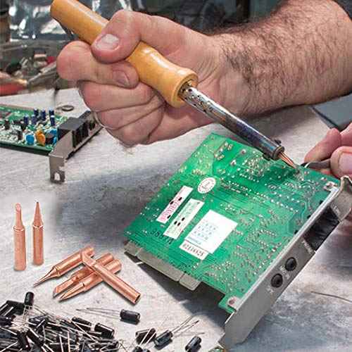 Mesee 12 Pcs Soldering Iron Tip Kit, Lead-Free Copper 900M Solder Tips Replacement Welding Head Tool Accessories for Hakko, Radio Shack, TENMA, ATTEN, Quick, Aoyue, Yihua Solder Station